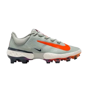 Бутсы Nike Alpha Huarache Elite 4 Low MCS 'Light Silver Laser Orange', зеленый