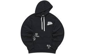 Fila Fusion Мужская толстовка, черная, с капюшоном, средней толщины