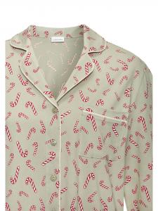 Зеленая узорчатая ночная рубашка LASCANA