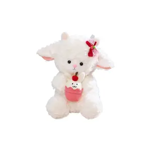 Милые удобные плюшевые куклы овечки с тортом высота 22cm/32cm/45cm BEIKEMIXUE