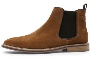 Короткие челси-ботфорды мужские ржаво-красные Desai