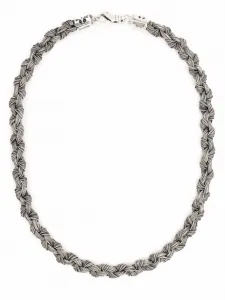 Плетеное колье Emanuele Bicocchi, серебристый