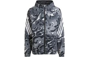 Мужская куртка ALLOVER PRINT черного цвета Adidas, черный