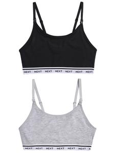 Бюстгальтер-бралетт Next, серый/черный