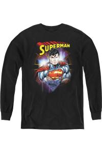 Футболка с длинным рукавом Superman Glam Youth Gildan, черный