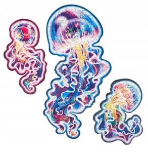 Деревянный пазл для взрослых «Разноцветная медуза S» Pan i Pani Gadżet