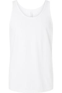 Майка BELLA + CANVAS Heather CVC, цвет solid white blend