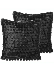 Декоративная подушка Beliani 2er Set Deko LOBELIA, черный/белый