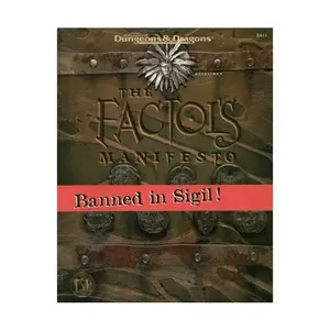 Factol's Manifesto, Planescape, мягкая обложка