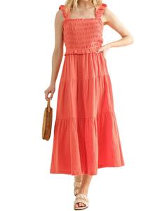 Встречаемся у нас в магазине Макси-платье цвета камелии And The Why, цвет camellia