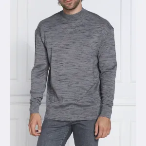 Шерстяной свитер обычного кроя Calvin Klein, серый