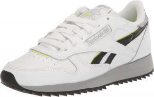 Кроссовки Reebok Classic Leather Ripple для взрослых, унисекс, белый/черный/серый