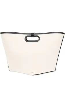 Большая сумка-тоут Folded Alaïa, нейтральный
