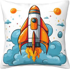 Ogniwo Подушка с принтом ракеты Rocket Clipart Rocket Clipart Space Ship6