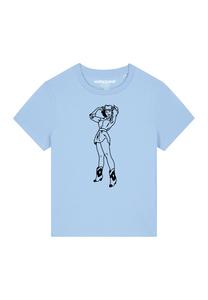 Футболка с принтом COW watapparel, светло-голубой