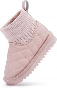 Сапожки BMCiTYBM для девочек и мальчиков, зимние утепленные мехом, для малышей (новорожденные/младенцы/дети младшего возраста), 6-Pink