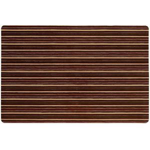 Home Dynamix SoHome Smooth Step в полоску Низкопрофильный грязеотталкивающий нескользящий универсальный кухонный коврик, цвет Brown Black