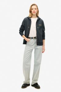 Толстовка с капюшоном на молнии с логотипом Essential Superdry, синий