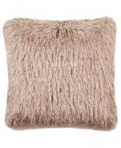 Подушка Shag Modish Metallic размером 20 x 20 дюймов Safavieh, бежевый