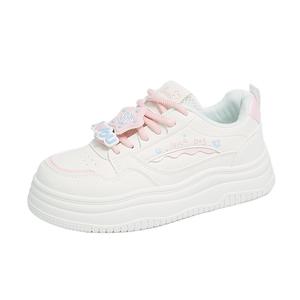 BINGO DUCK Женские лоу-топ скейтборд кроссовки розовые, цвет Pink