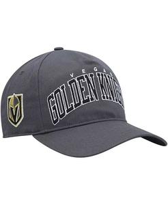 Мужская темно-серая кепка Vegas Golden Knights Block Arch Hitch Snapback '47 Brand
