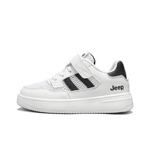Износостойкие дышащие низкие детские кроссовки для скейтбординга Jeep, белый/черный