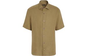 Zzegna Рубашка SS23 мужская светло-оливковая