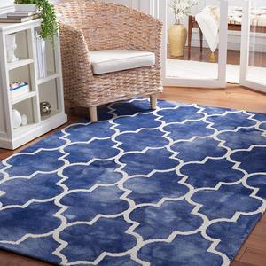 Ковер ручной работы safavieh dip dye collection navy/ivory ddy535n moroccan watercolor премиум шерсть, 92 x 153 см