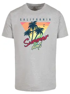 Рубашка F4NT4STIC California Palmen Retro, Mottled Grey