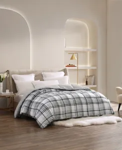 Двустороннее одеяло с наполнителем, имитирующим пух, размер King Royal Luxe, платиновый