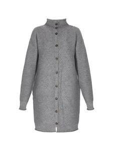 DreiMaster Женский кардиган серого меланжевого цвета