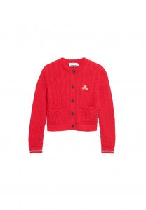 Вязаный кардиган ARMEDANGELS, красный