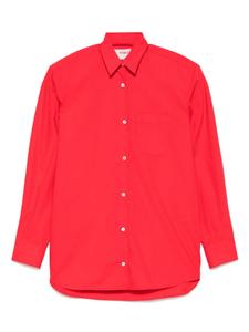 Вышитая рубашка с подплечниками Fiorucci, красный