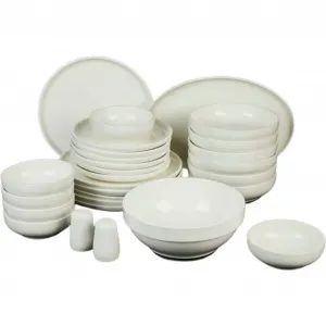 Набор посуды Mulex «Милан», (набор, 28 предметов), для повседневного использования, белый