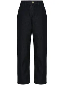 Зауженные джинсы с нашивкой-логотипом MONCLER, синий