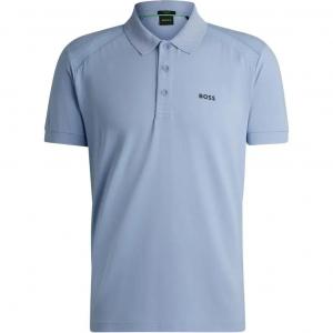 Футболка поло мужская светло-голубая HUGO BOSS