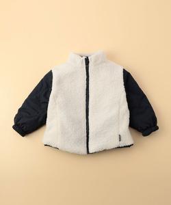 Двусторонняя стеганая блузон с эффектом боа (детский размер)