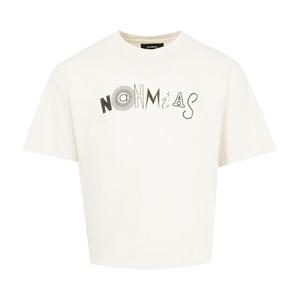 Футболка Nahmias Collage Boxy T-Shirt, Egg White