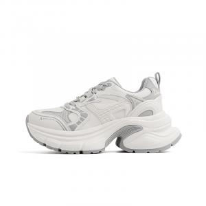 AQUASCUTUM Высокие массивные кросовки на платформе для женщин бело-серые, цвет White Gray