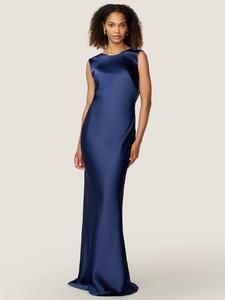 Платье макси Lara с капюшоном на спине OMNES, Patriot Blue