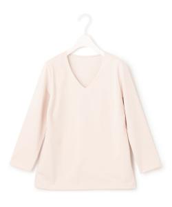 Стираемый трикотажный топ с V-образным вырезом из высококачественного джерси