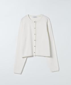 Кардиган с ребристой отделкой 14G на кнопках Jeanasis, цвет White(05)