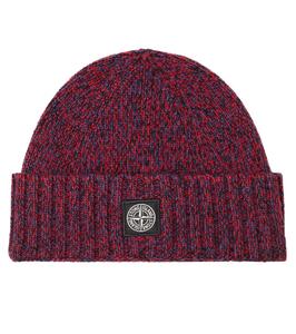 Шапка с логотипом Stone Island Junior, красный