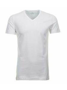 Футболка с V-образным вырезом для мужчин белого цвета Ragman