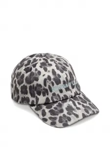 Бейсболка с вышивкой и леопардовым принтом Bimba y Lola, серый