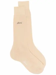 Носки в рубчик Brioni, нейтральный