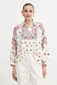 Хлопковая рубашка ADDA Weekend Max Mara, бежевый