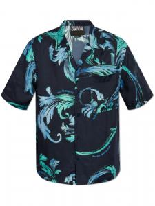 Versace Jeans Couture рубашка с принтом Barocco, синий
