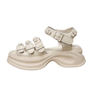 Женские сандалии с одним ремешком цвета экрю Forest Princess, Ecru