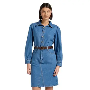 Платье Lee 112370996 long sleeve, синий